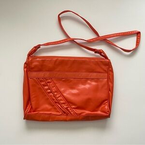 Vintage Orange Vinyl Bag